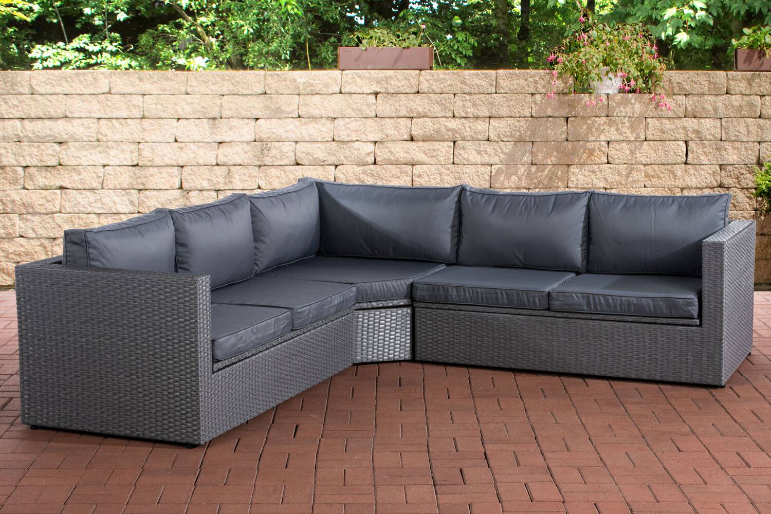 Ecksofa Tibera eisengrau grau-0