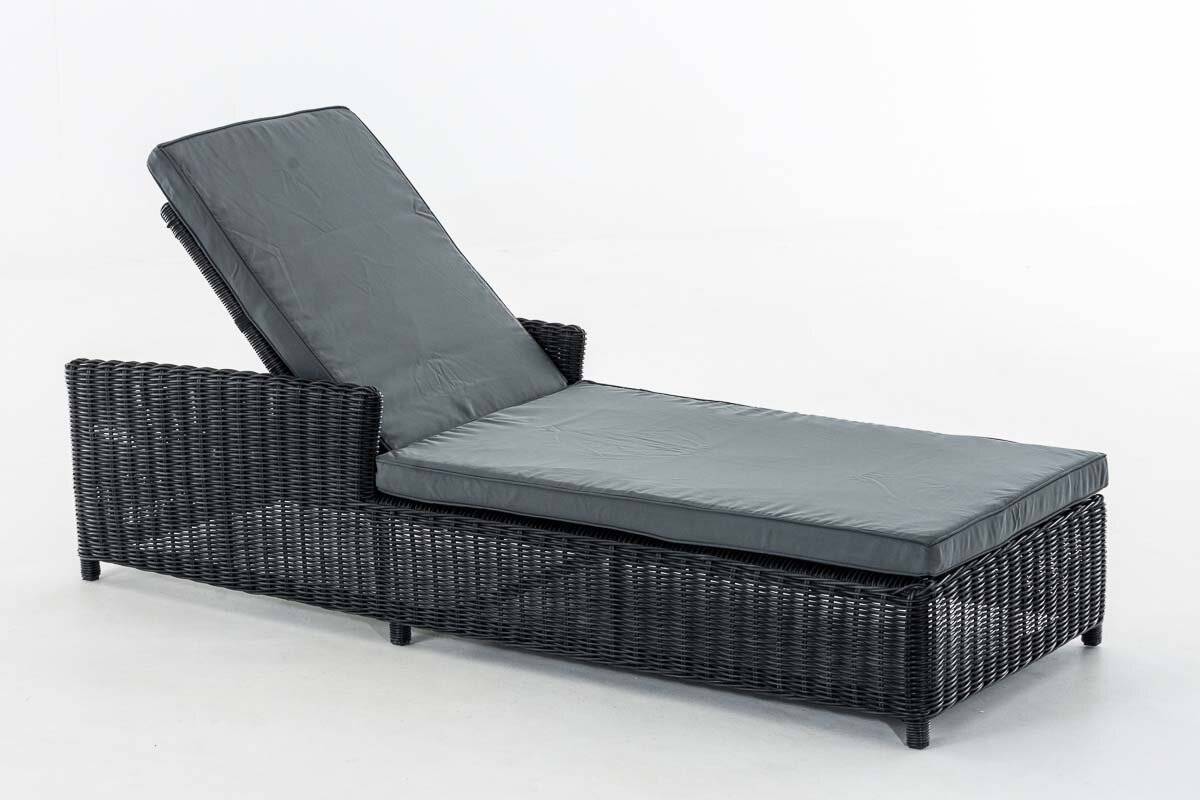 Sonnenliege Massa Eisengrau schwarz-1