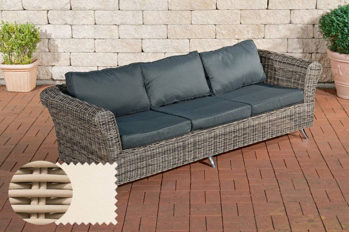 3er Sofa Vivari Cremeweiß perlweiß-0