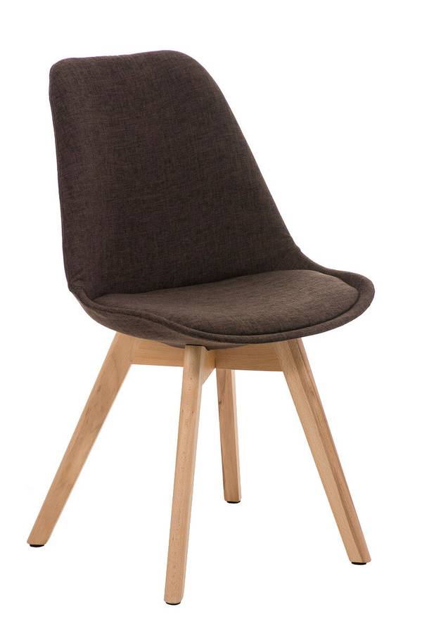 Besucherstuhl Borneo STOFF, natura braun