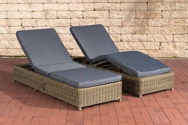 Set Sonnenliegen Imola Eisengrau natura