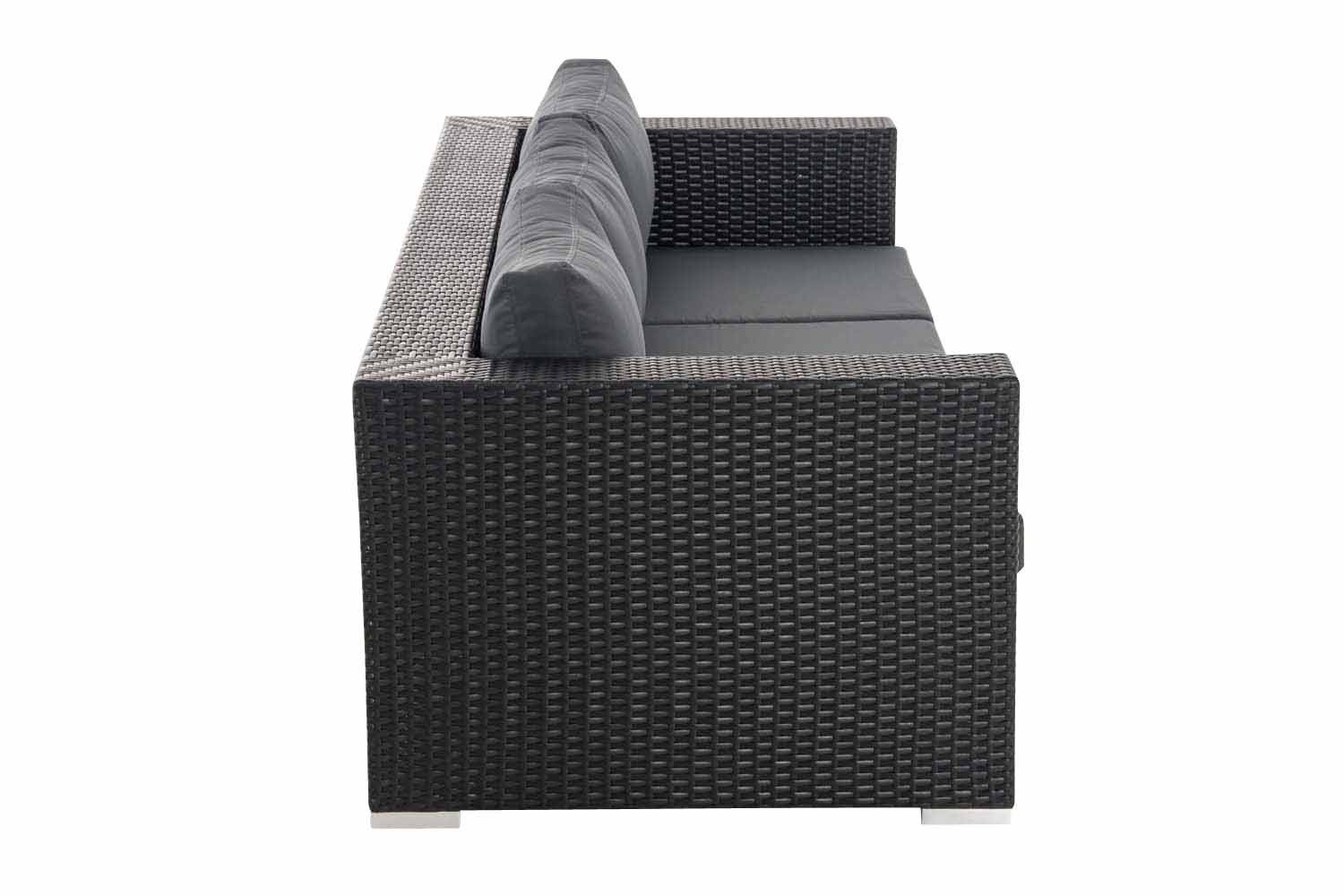 3er Sofa Casablanca eisengrau schwarz-3