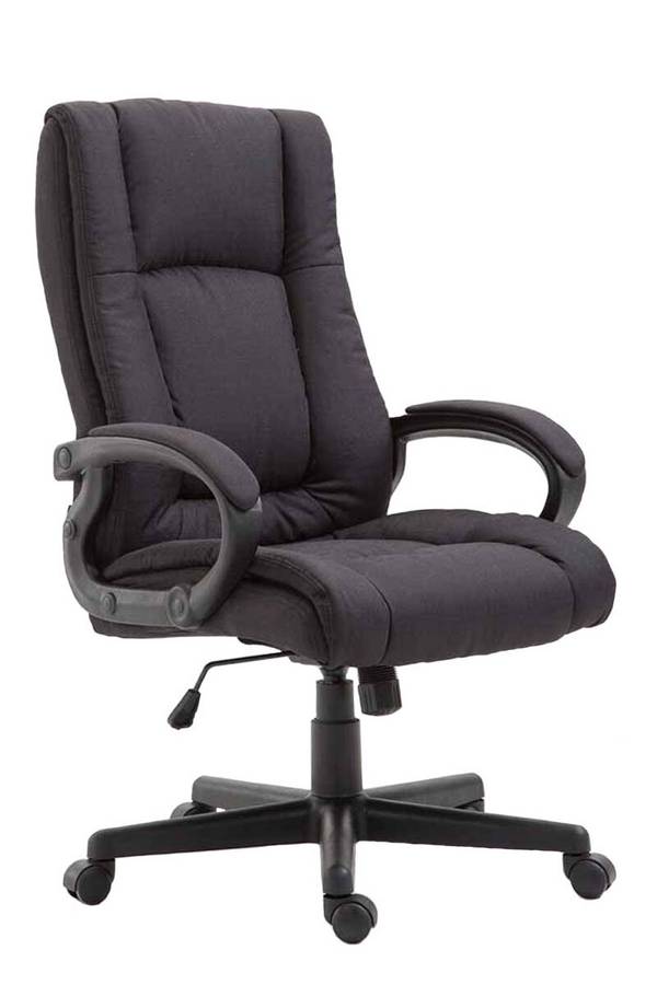 Bürostuhl XL Sparta Stoff schwarz