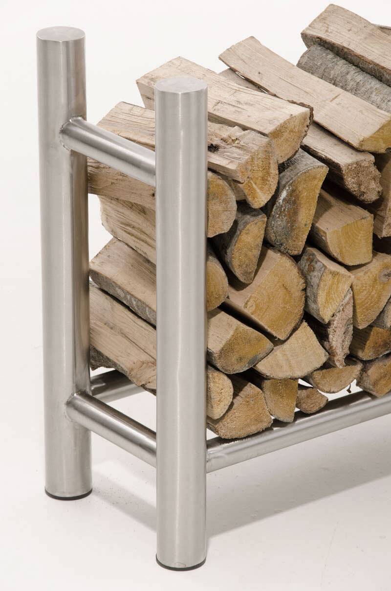 Kaminholzständer Medya 30x80x80 edelstahl-3