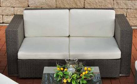 2er Sofa aus 2-1-1 grau