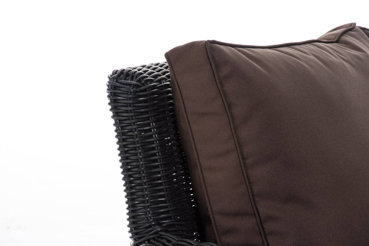3er Sofa San Fernando Terrabraun schwarz-3