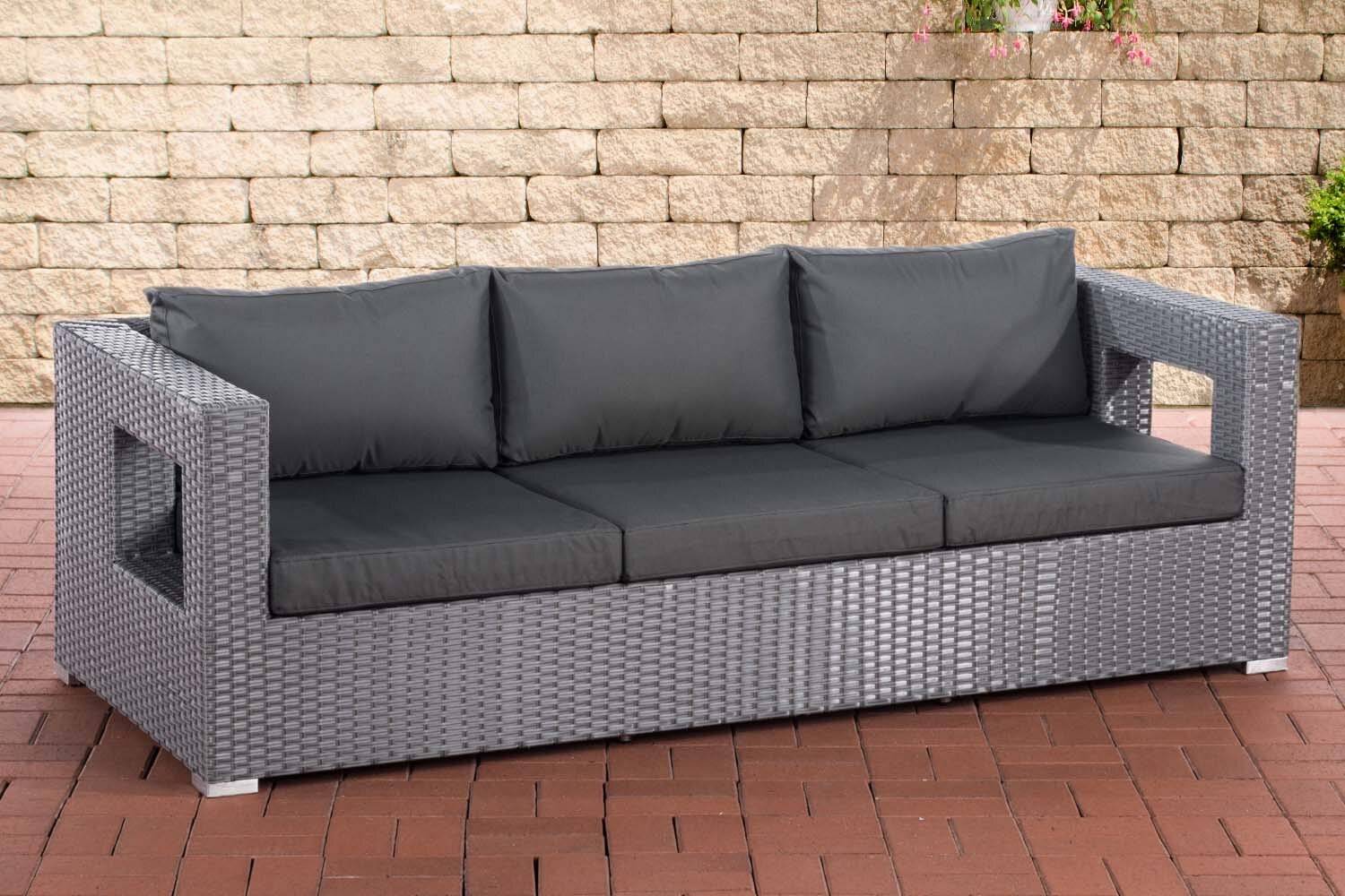 3er Sofa Honolulu anthrazit grau-0