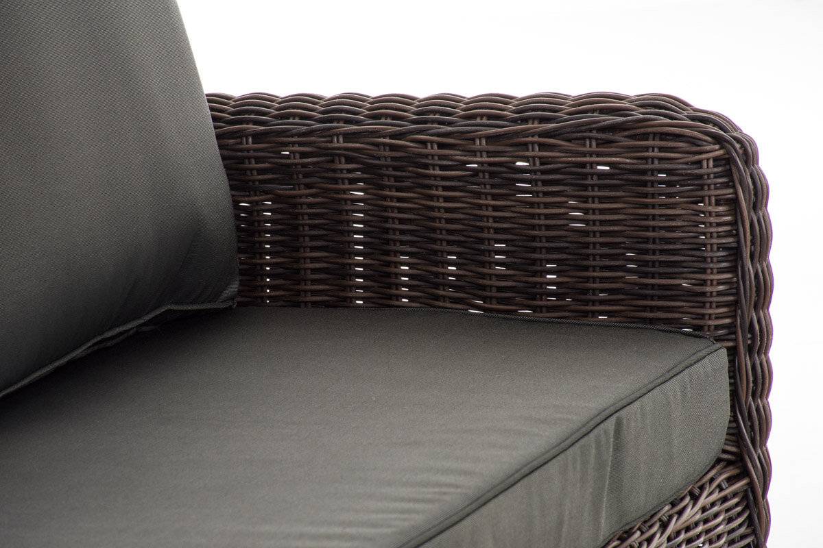 3er Sofa San Fernando Anthrazit braun-meliert-4