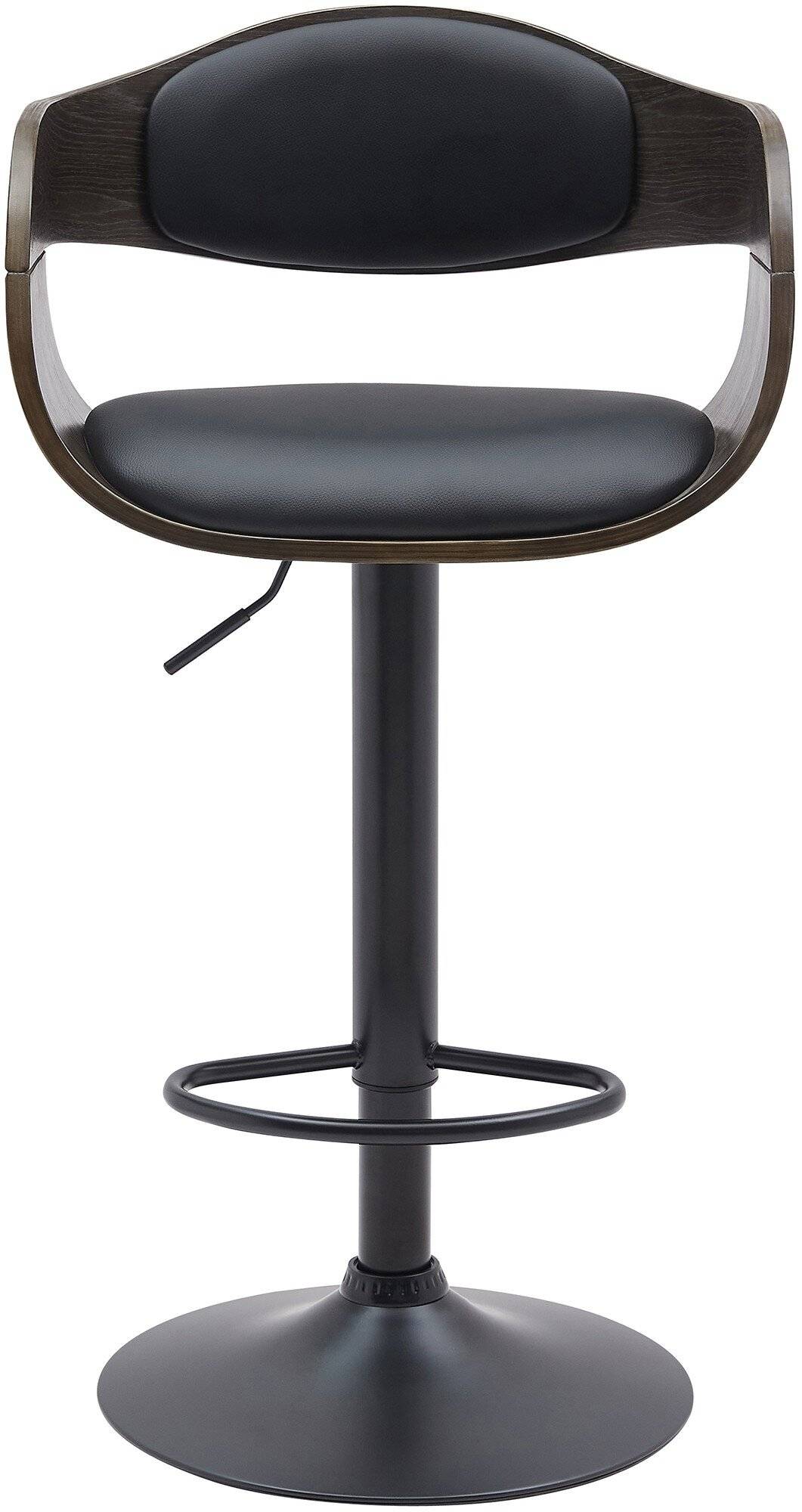2er Set Barhocker Kingston B Kunstleder schwarz/grau-2