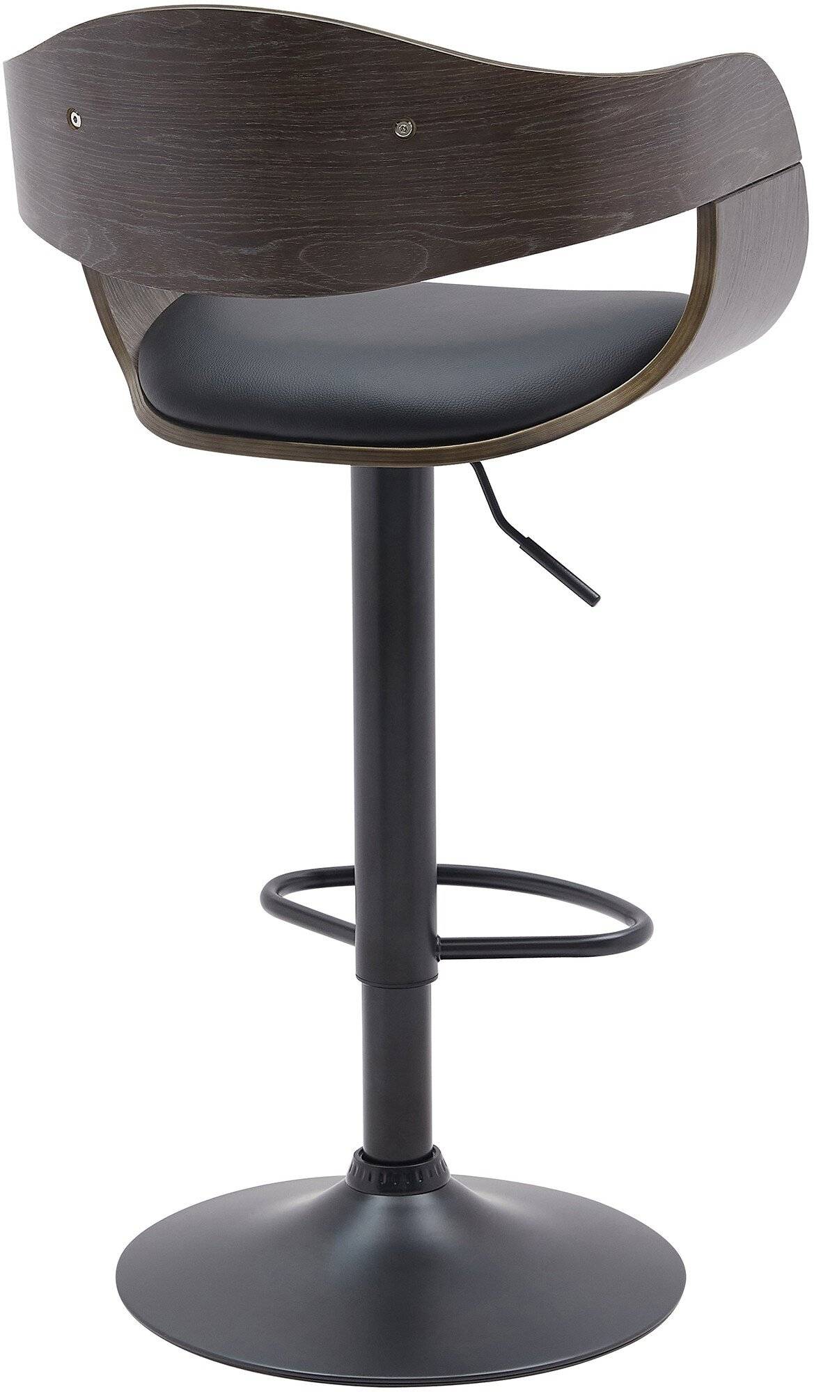 2er Set Barhocker Kingston B Kunstleder schwarz/grau-4