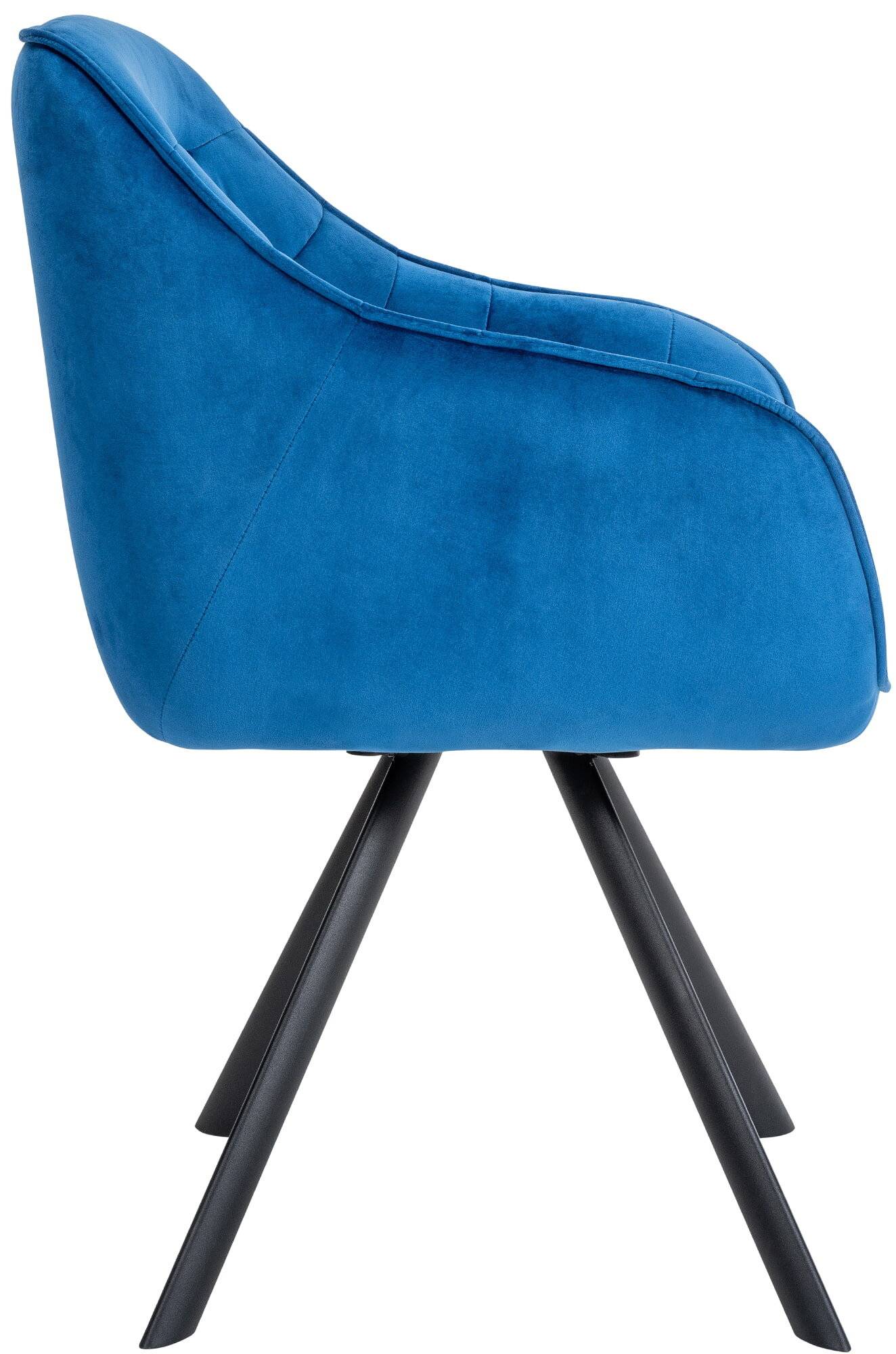 Stuhl Russel Samt blau-3