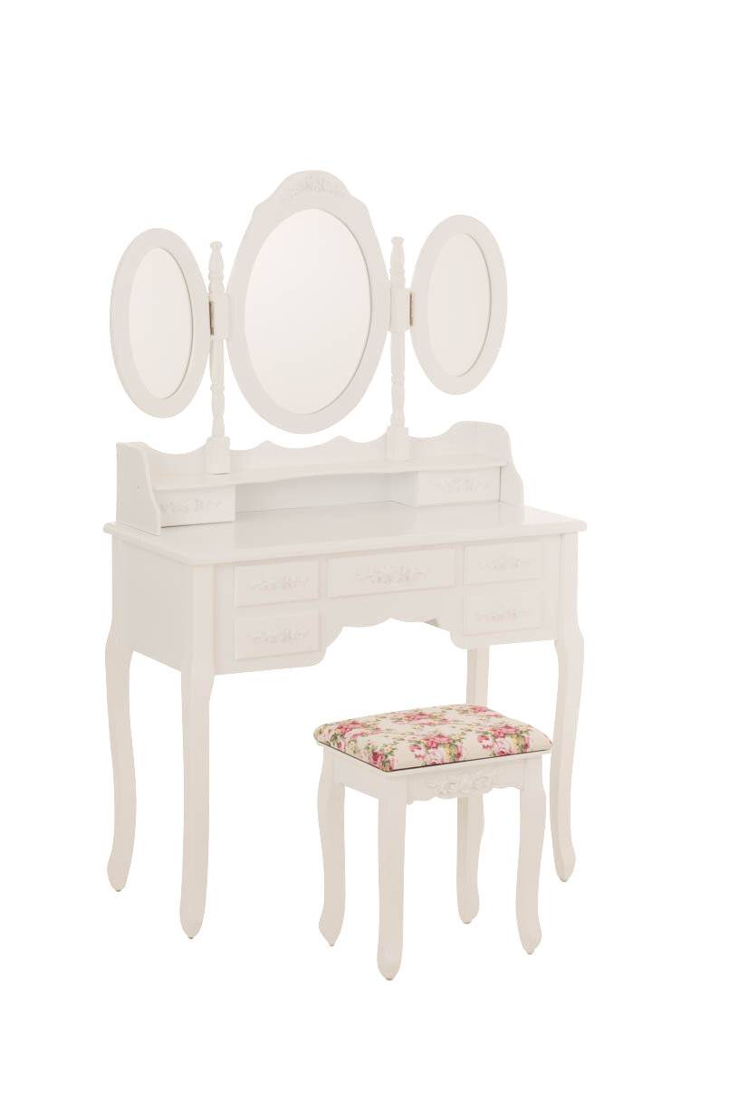 Schminktisch Rosalie 90*40*140cm weiß-0