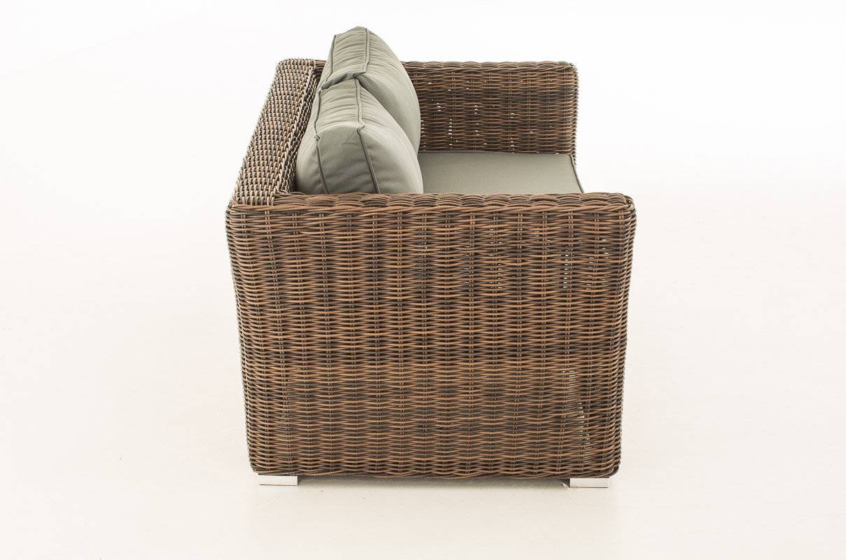 2er Sofa Mandal Eisengrau braun-meliert-2