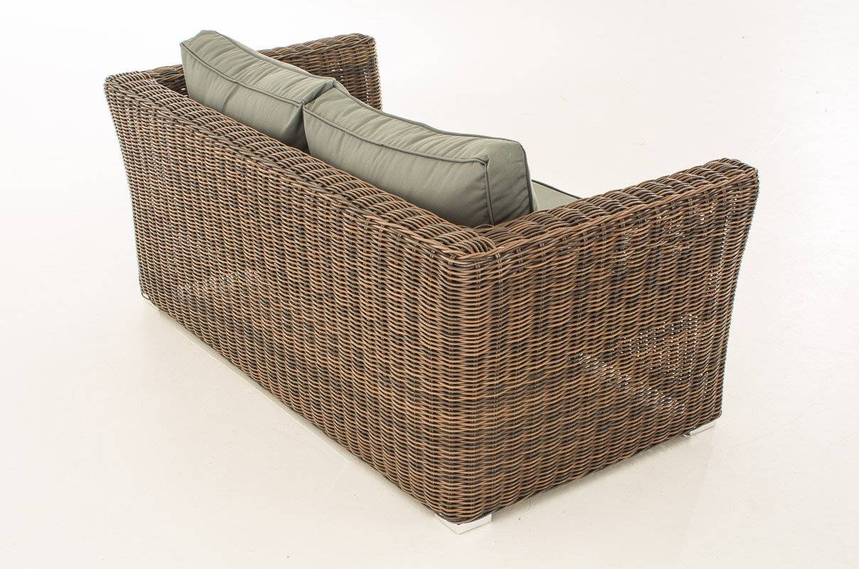 2er Sofa Mandal Eisengrau braun-meliert-3
