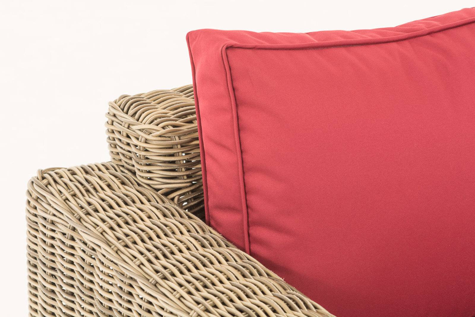 3er-Sofa Bilbao / Madeira Rubinrot natura-1