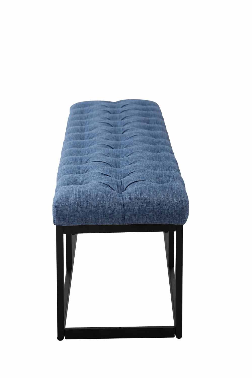 Sitzbank Amun Stoff Schwarz 150 cm blau-2
