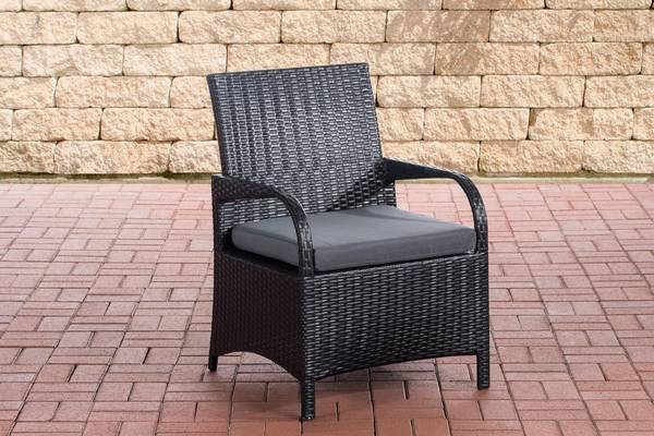 Stuhl Pizzo Eisengrau schwarz
