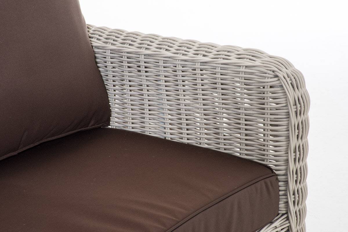 3er Sofa San Fernando Terrabraun perlweiß-4