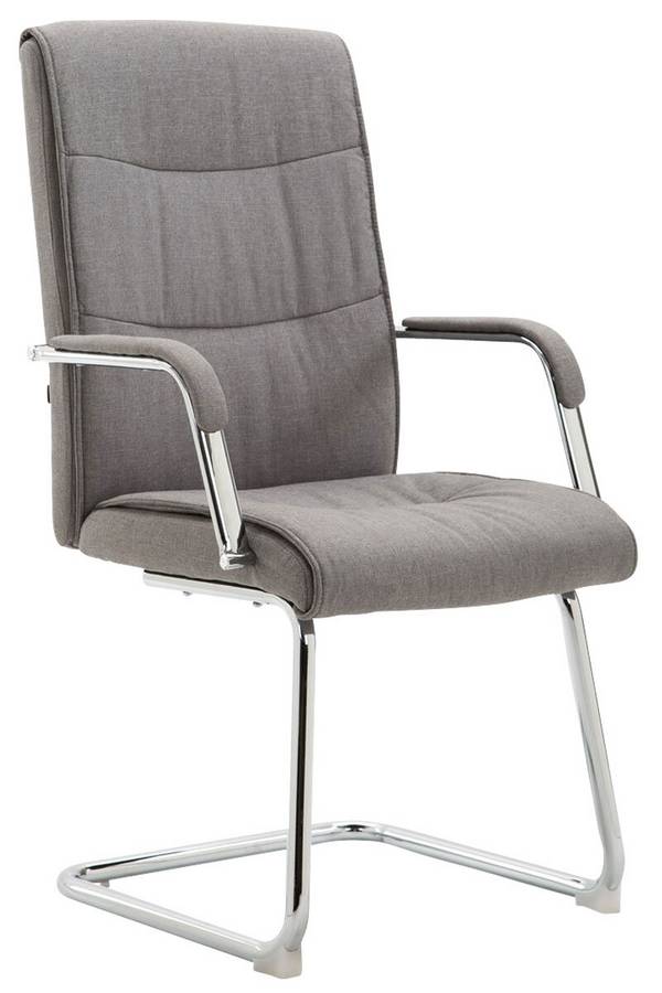 Besucherstuhl Caro V2 Stoff grau