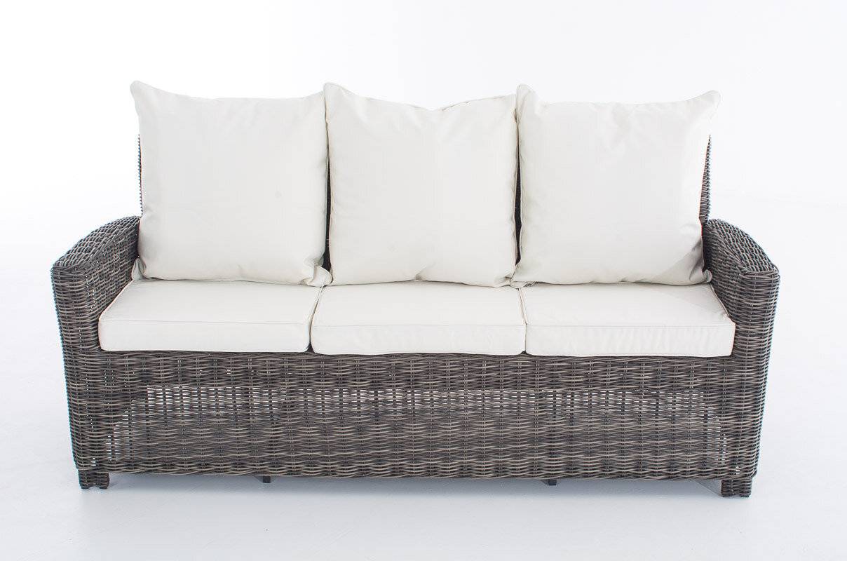 Sofa 3er Fisolo Cremeweiss 5mm grau-meliert-1