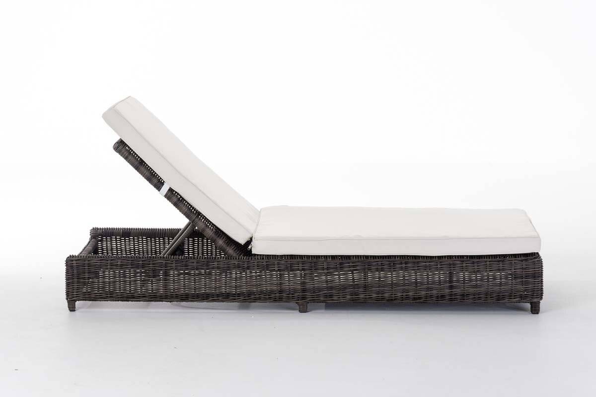 Set Sonnenliegen Burano Cremeweiss grau-meliert-4