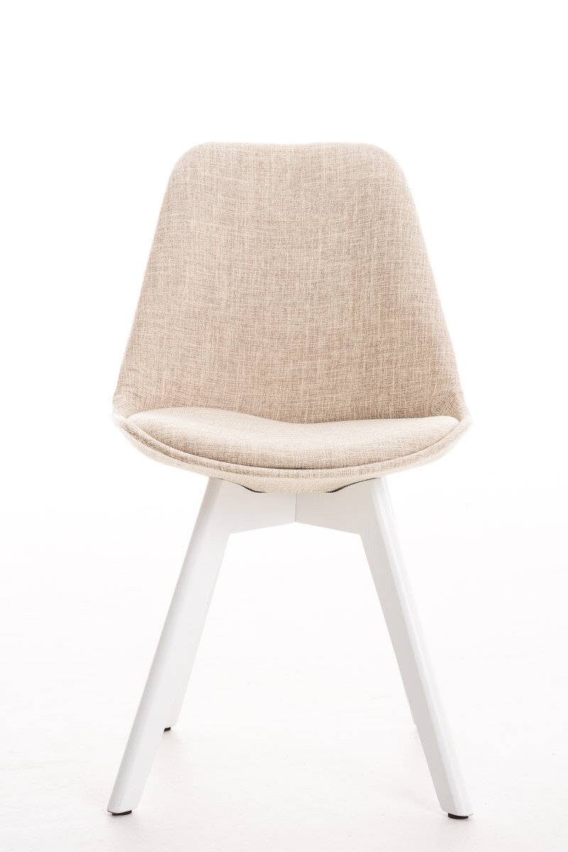 Besucherstuhl Borneo STOFF, weiß creme-1