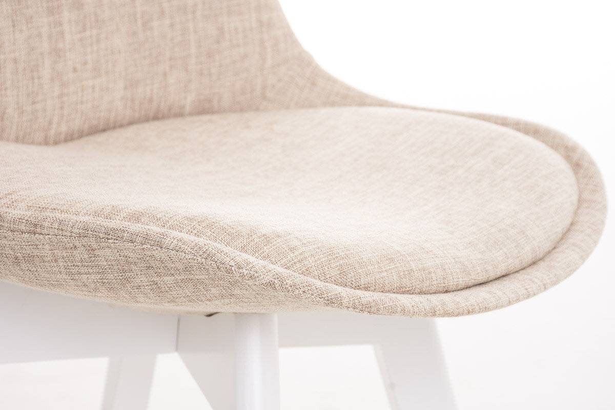 Besucherstuhl Borneo STOFF, weiß creme-4