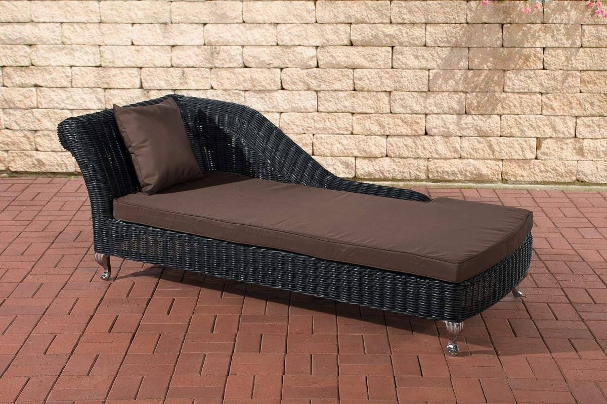 Chaiselongue Savannah 5mm Terrabraun schwarz-0