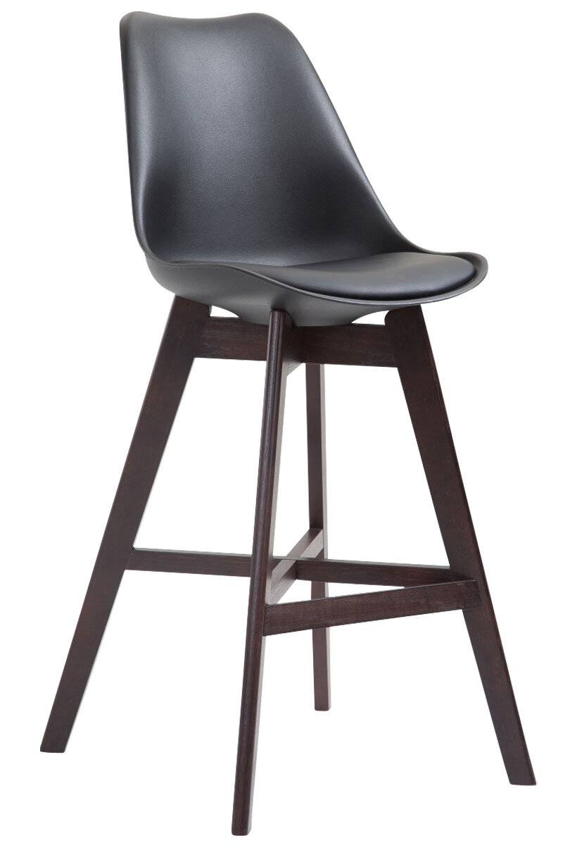 Barhocker Cannes Kunststoff Cappuccino schwarz-0