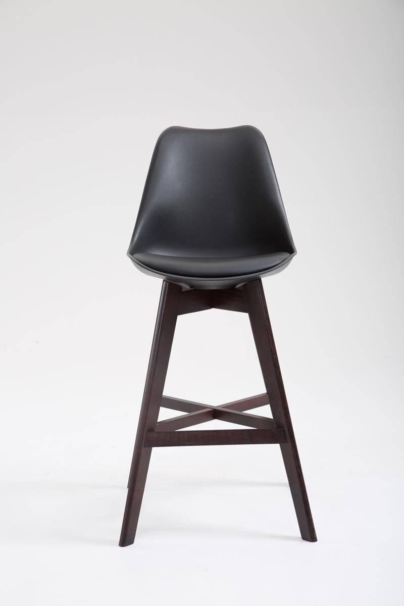 Barhocker Cannes Kunststoff Cappuccino schwarz-1