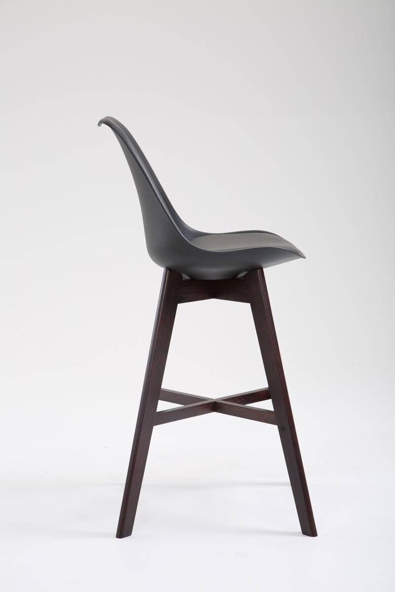 Barhocker Cannes Kunststoff Cappuccino schwarz-2