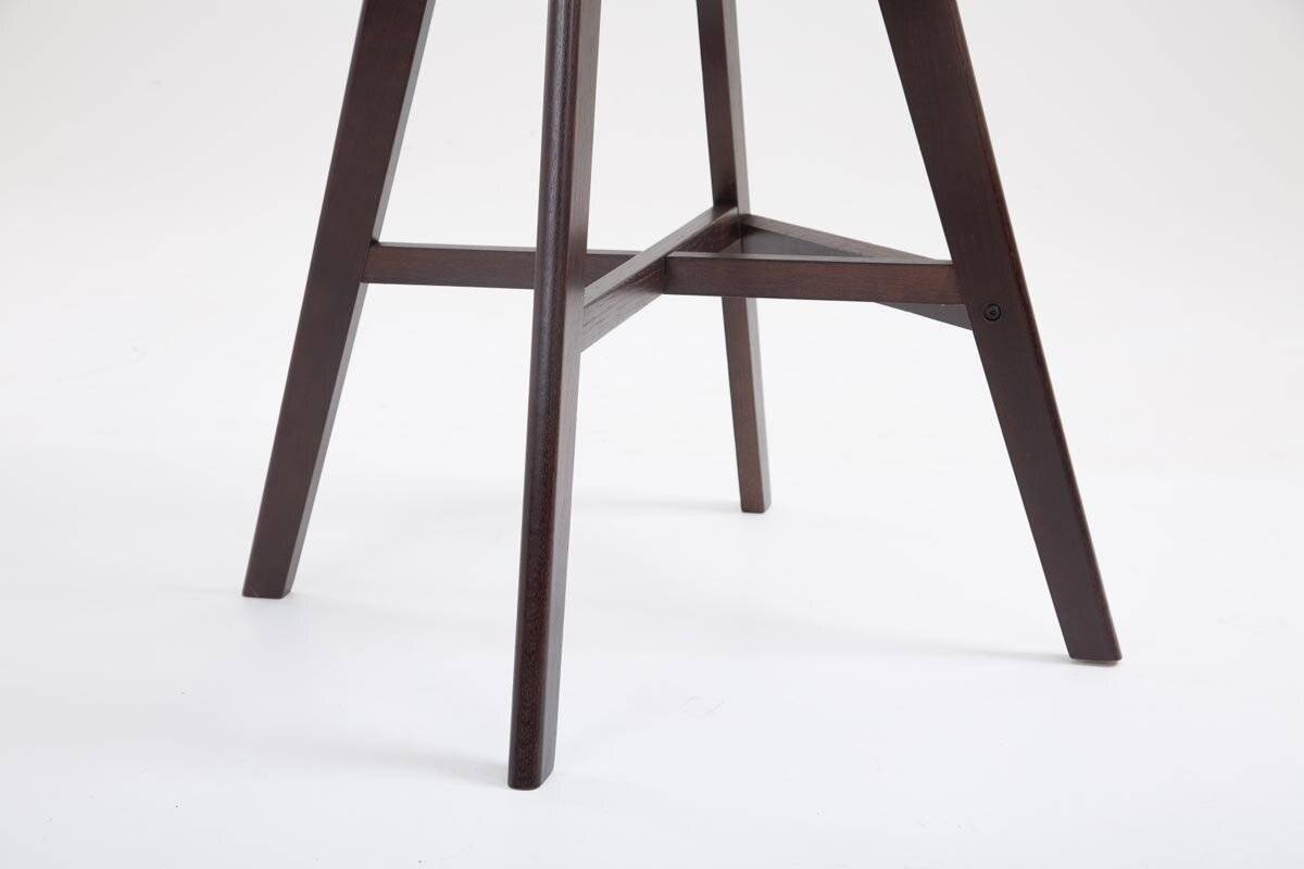 Barhocker Cannes Kunststoff Cappuccino schwarz-3