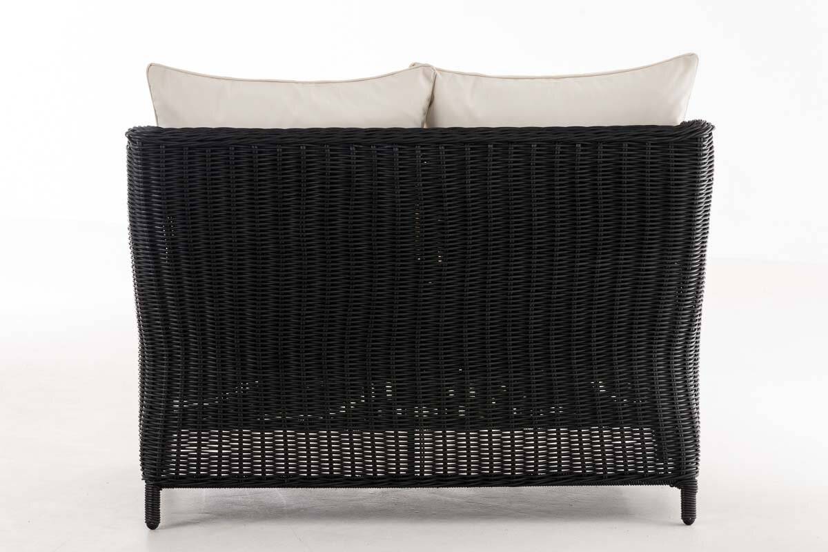 2er Sofa Montero Cremeweiss schwarz-4