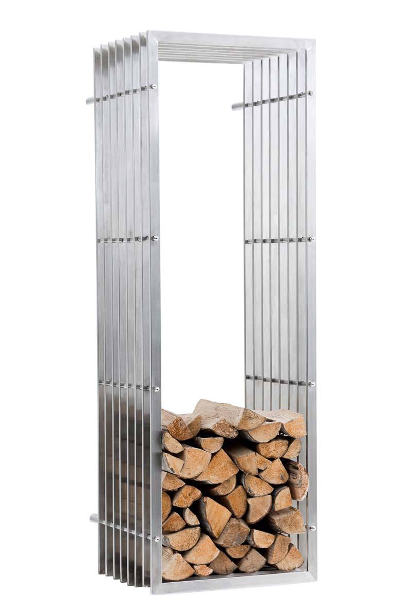 Kaminholzständer Irving Wand 40x50x150 cm edelstahl-0