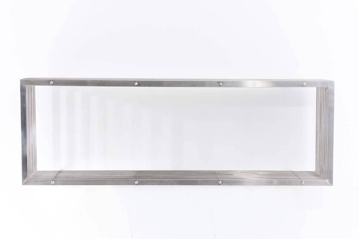 Kaminholzständer Irving Wand 40x50x150 cm edelstahl-1