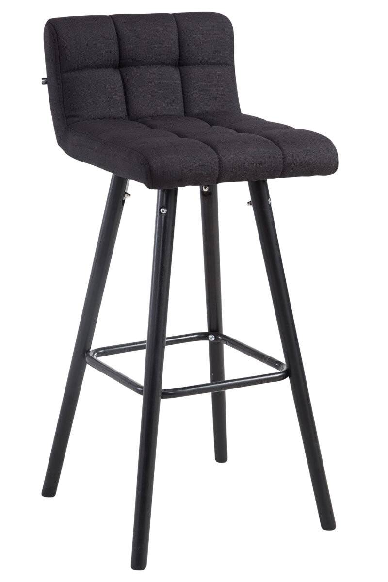 Barhocker Lincoln V2 Stoff Schwarz schwarz-0