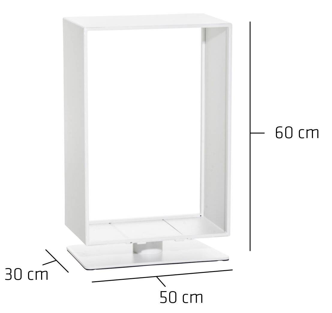 Kaminholzständer Basil 30x50x60 weiß matt-2