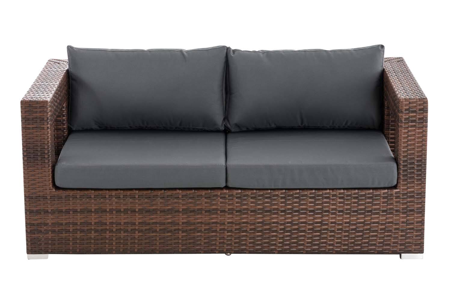 2er Sofa Honolulu eisengrau braun-meliert-1