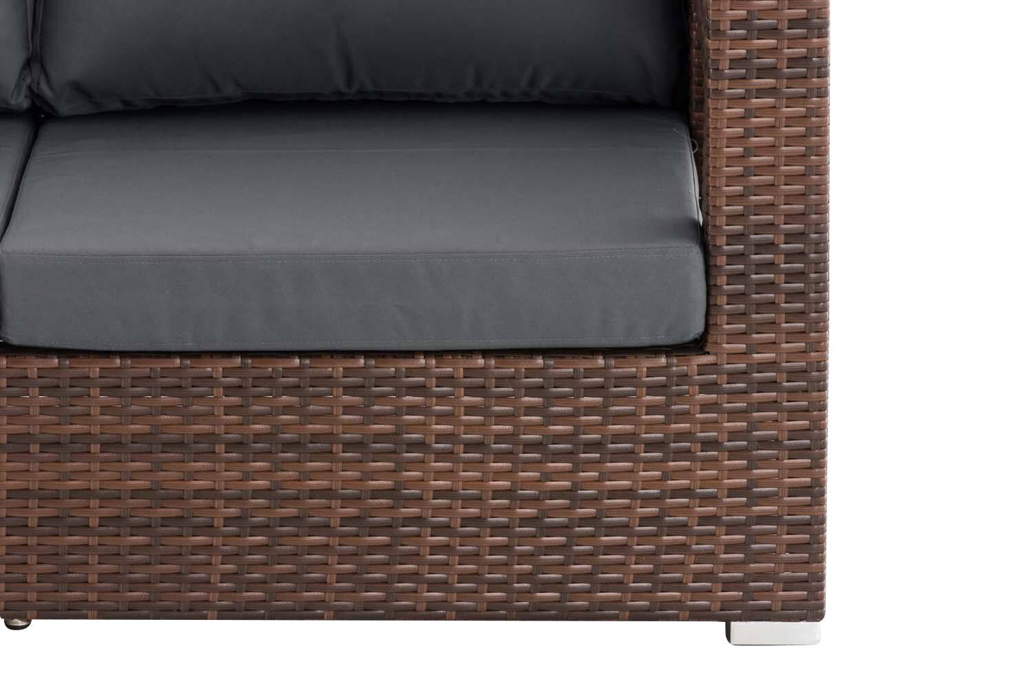 2er Sofa Honolulu eisengrau braun-meliert-4