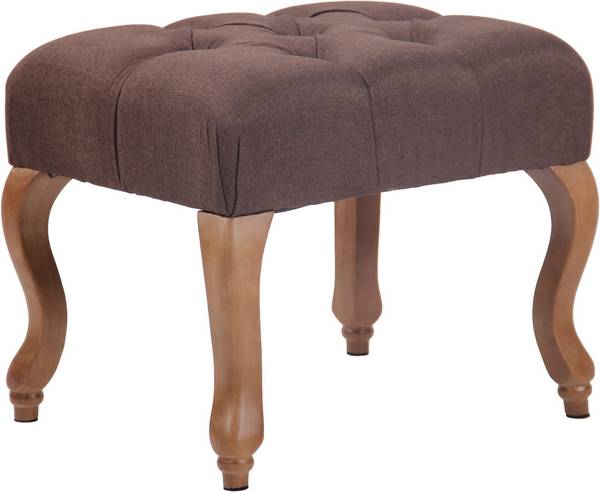 Sitzhocker Brest Stoff antik-hell braun