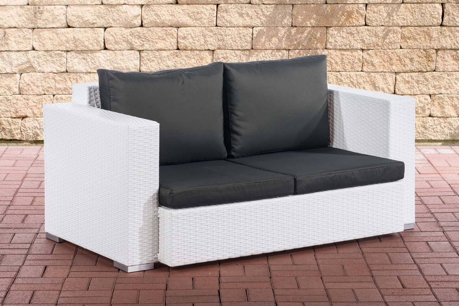2er Sofa Provence / Sunset Anthrazit weiß-0