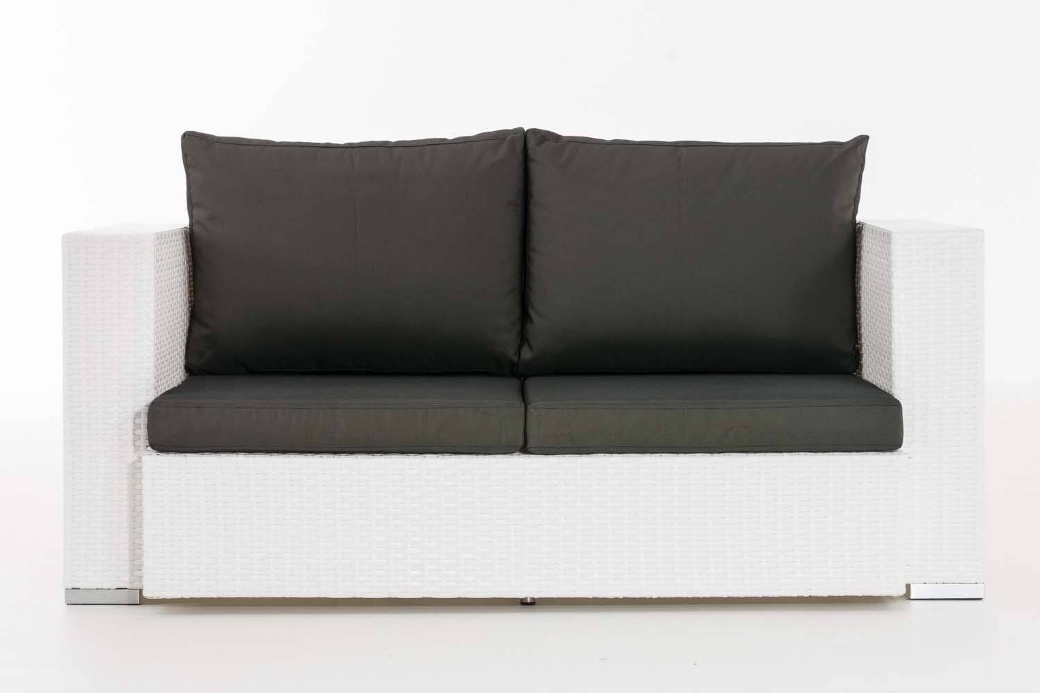 2er Sofa Provence / Sunset Anthrazit weiß-2