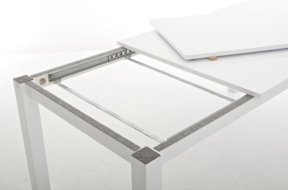 Esszimmertisch Yanis 140-200x90 weiß glanz-2