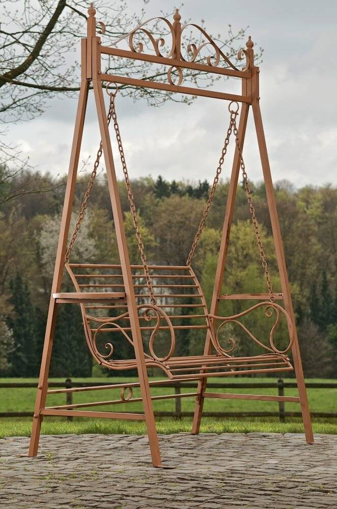 Gartenschaukel Aimee antik braun-0