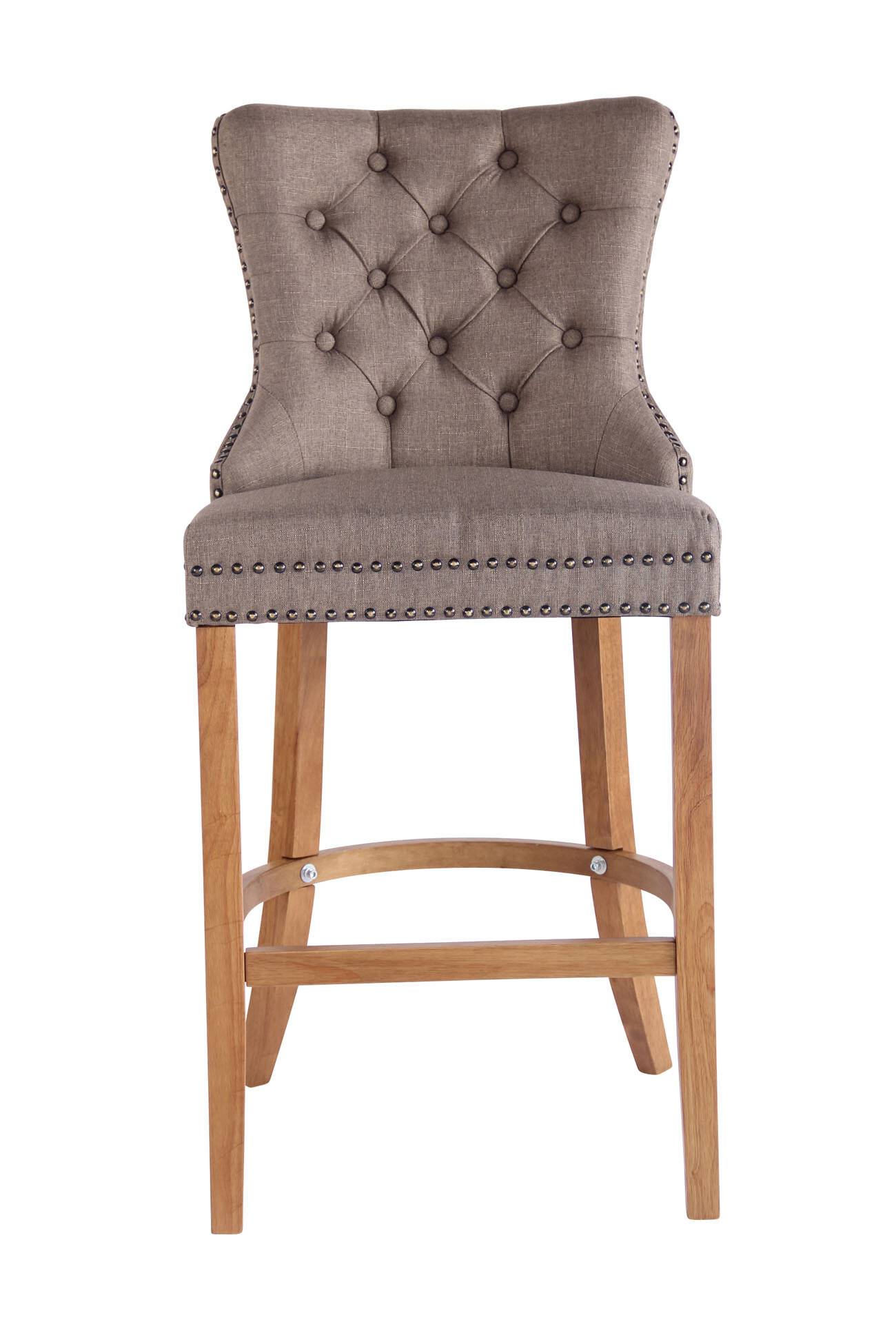 Barhocker Taipeh Stoff antik-hell taupe-1