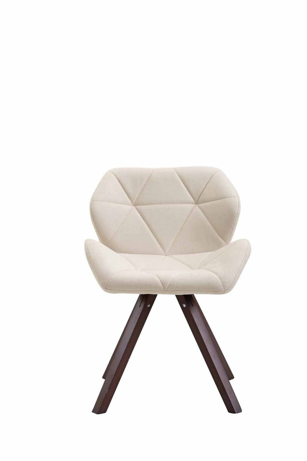 Besucherstuhl Tyler Stoff Cappuccino Square creme-0