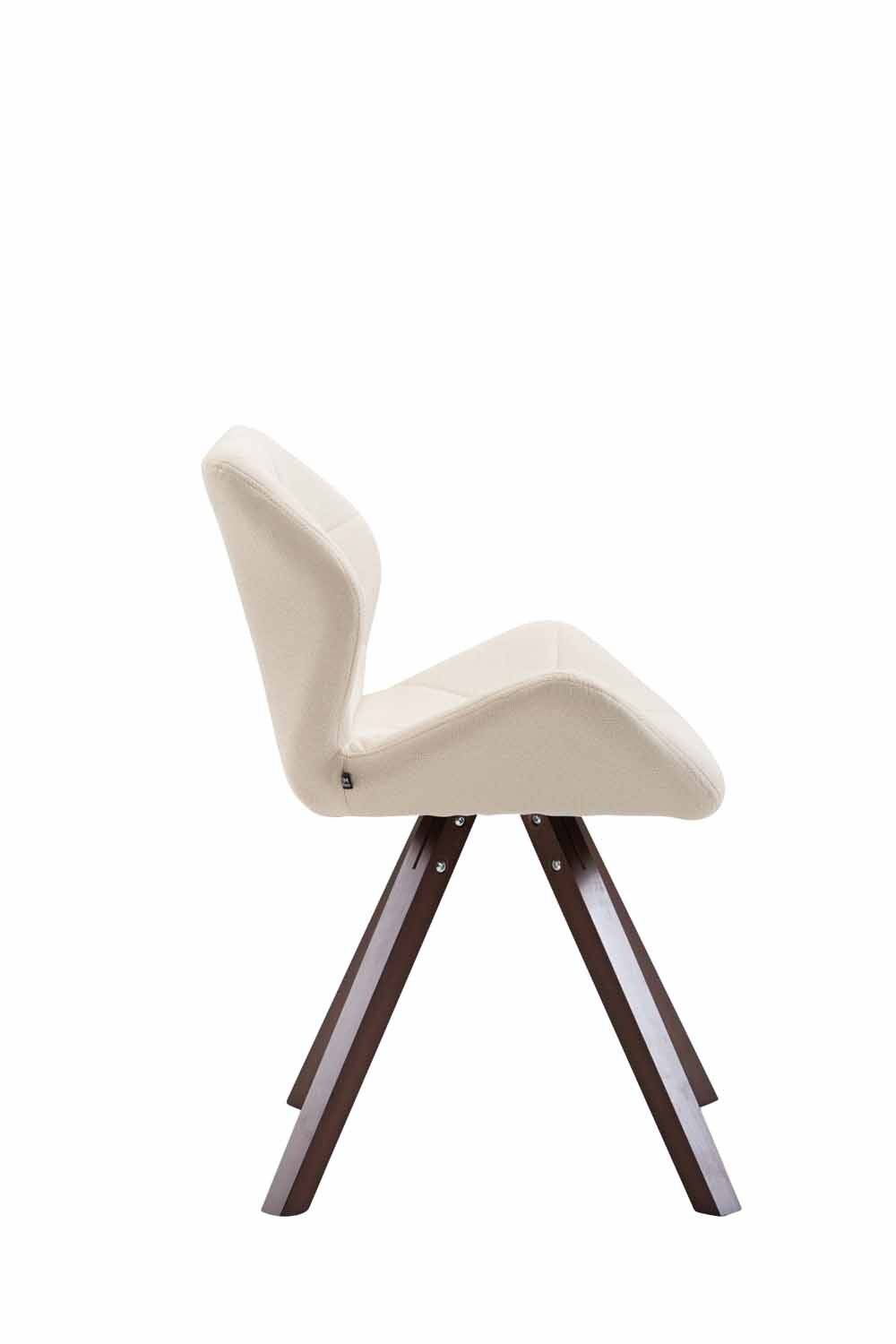 Besucherstuhl Tyler Stoff Cappuccino Square creme-1