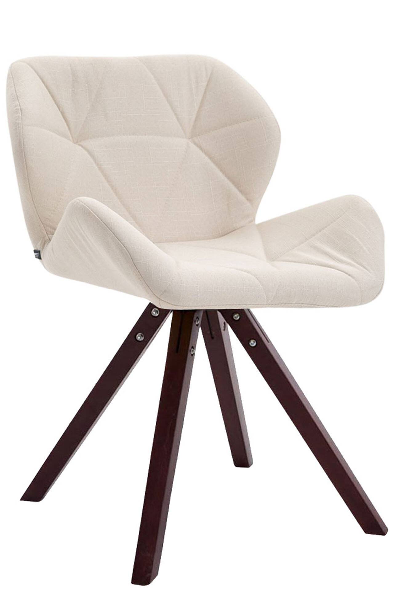 Besucherstuhl Tyler Stoff Cappuccino Square creme-2