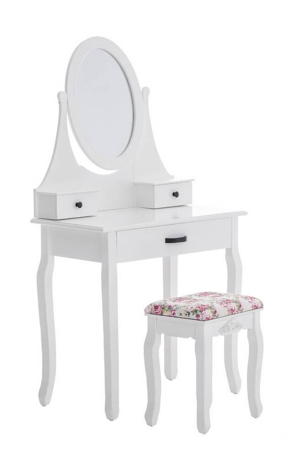 Schminktisch Neila 75*40*136cm weiß