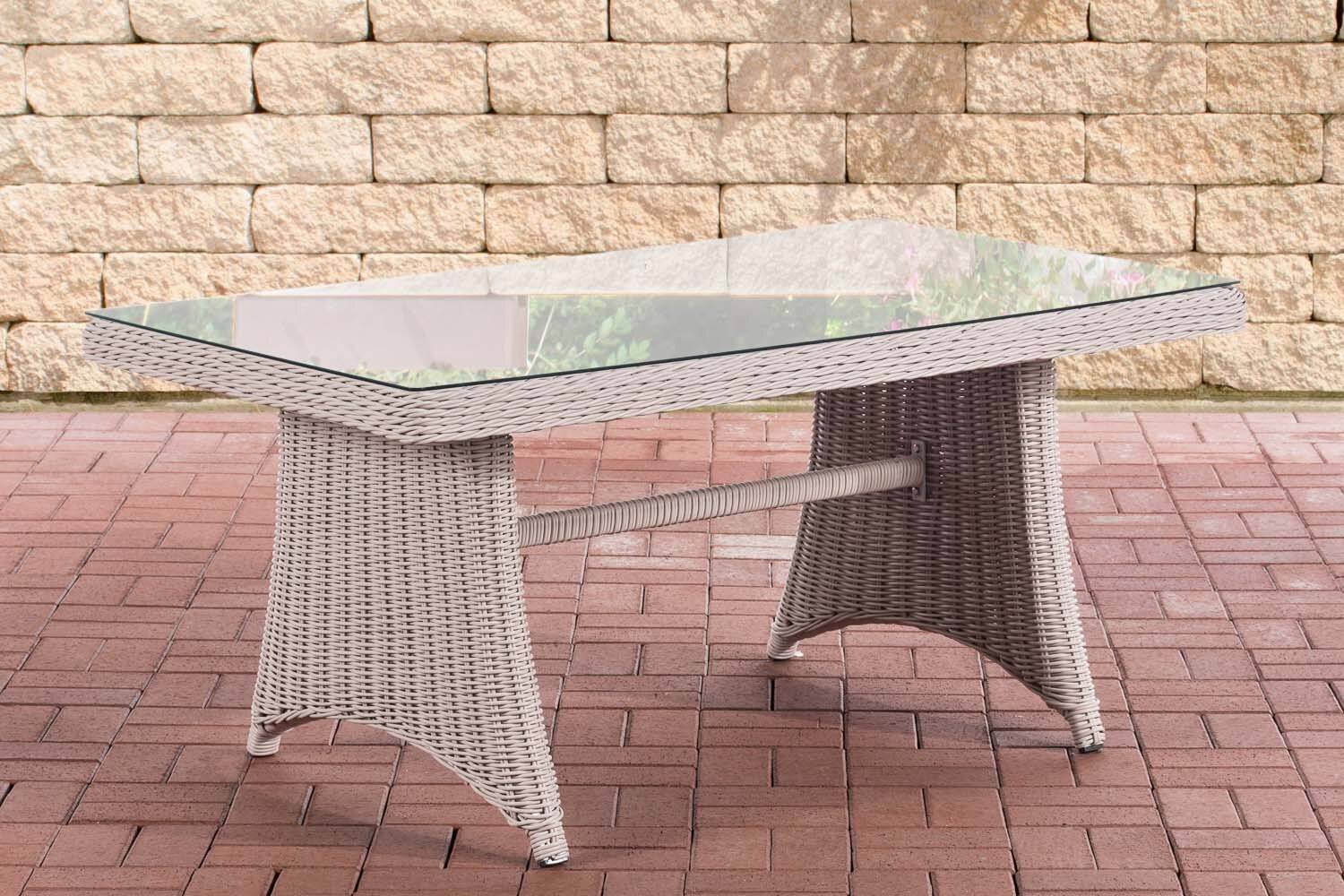 Tisch Sorano / Siena 5mm perlweiß-0